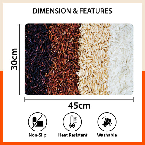 Polypropylene Table Mats & Coasters for Dining Table at Home (AMELLA - Set of 6)